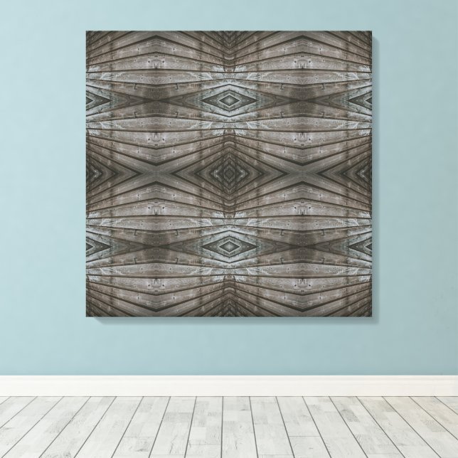 Lienzo Tablones de madera Shiplap Perspectiva Patrón Suro (Insitu (piso de madera))