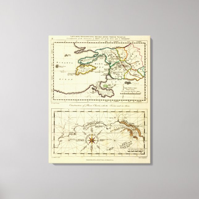 Lienzo Tabularum geographicarum Mapa Mundial (Anverso)