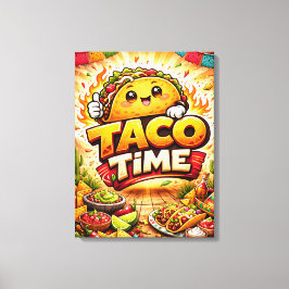 Lienzo Taco Time - Fiesta Fiasco - Foodie Fiends