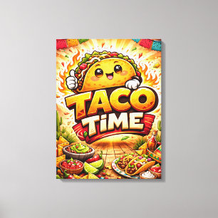 Lienzo Taco Time - Fiesta Fiasco - Foodie Fiends