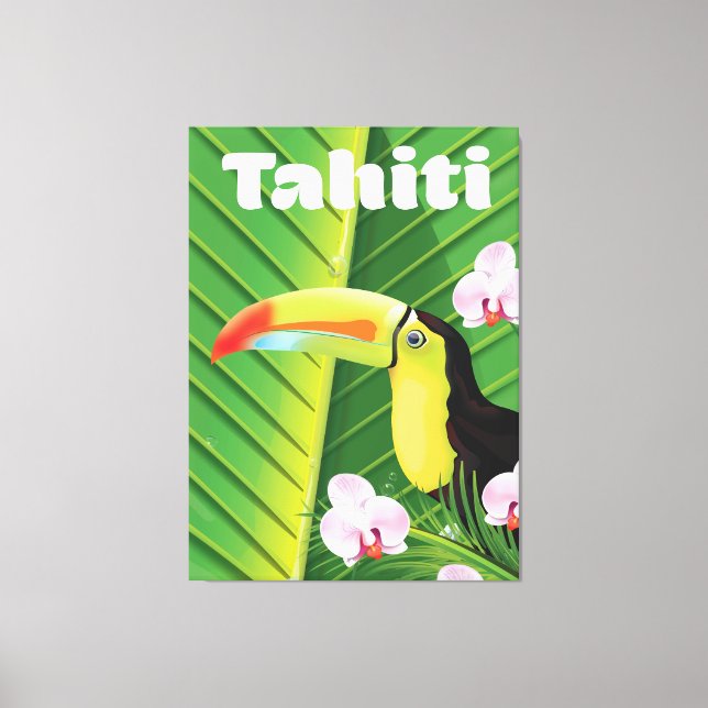 Lienzo Tahití Toucan (Anverso)