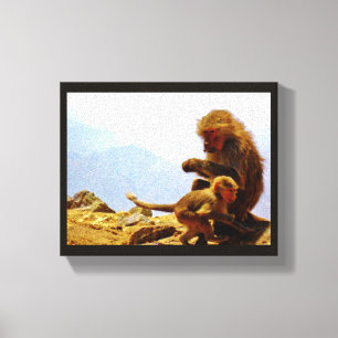 Lienzo Taif Baboons