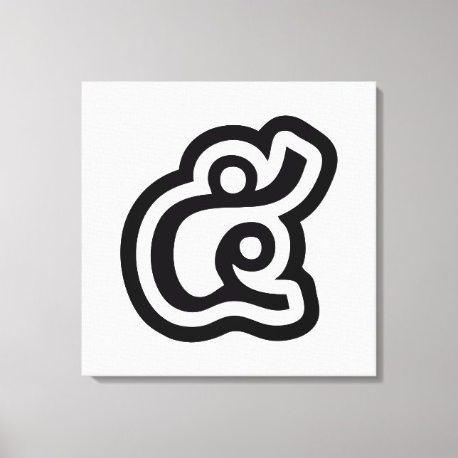 Lienzo Tailandia Número 5 / 5 / ๕ (Haa/Ha) Guión tailandé (Anverso)