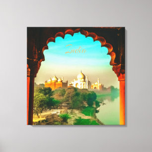 Lienzo Taj Mahal de la India