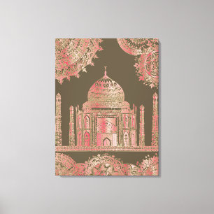 Lienzo Taj Mahal - Estilo bohemio oriental