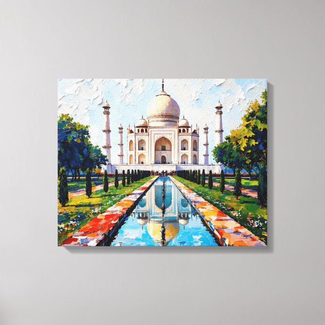 Lienzo Taj Mahal India Premium Canvas Wall Art (Anverso)