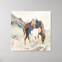 Lienzo Takeuchi Seiho : Seihō jū en Fuji, Pl.06 (1894)