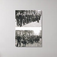 Taladro de rifa de los espartacistas (arriba) revo