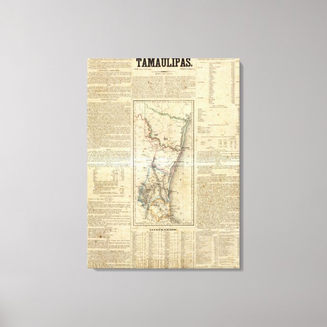 Lienzo Tamaulipas, México (Anverso)