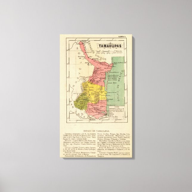 Lienzo Tamaulipas, México (Anverso)