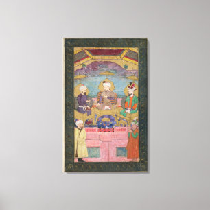 Lienzo Tamerlán (1336-1405), Babur (1483-1530, r.1526-30