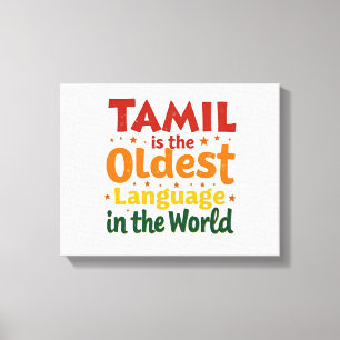 Lienzo Tamil, El Idioma Más Antiguo