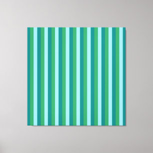Lienzo Tanager Turquesa, Azul Verde y Verde Kelly Repea