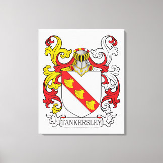 Lienzo Tankersley Family Crest