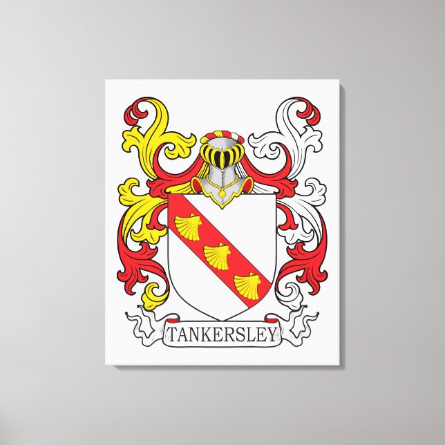Lienzo Tankersley Family Crest (Anverso)