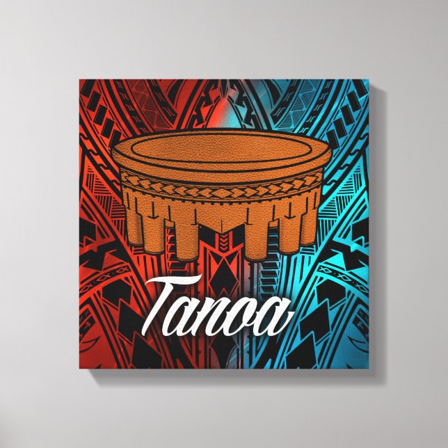 Lienzo Tanoa canvas de Samoan (Anverso)