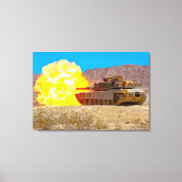 Lienzo TANQUE DE BATALLA - M1 Abrams 24x36