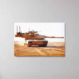 Lienzo TANQUE DE BATALLA - M1 Abrams 24x36