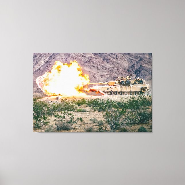 Lienzo TANQUE DE BATALLA - M1 Abrams 32x48 (Anverso)