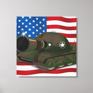 Lienzo Tanque Militar