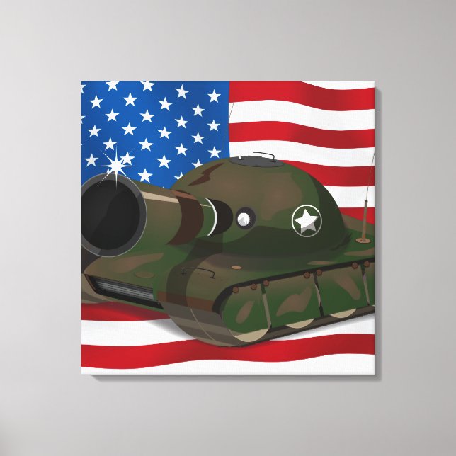 Lienzo Tanque Militar (Anverso)