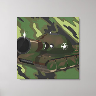 Lienzo Tanque Militar