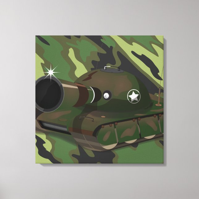 Lienzo Tanque Militar (Anverso)