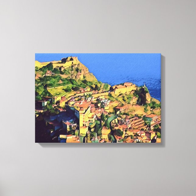 Lienzo TAORMINA - Sicilia - (Anverso)