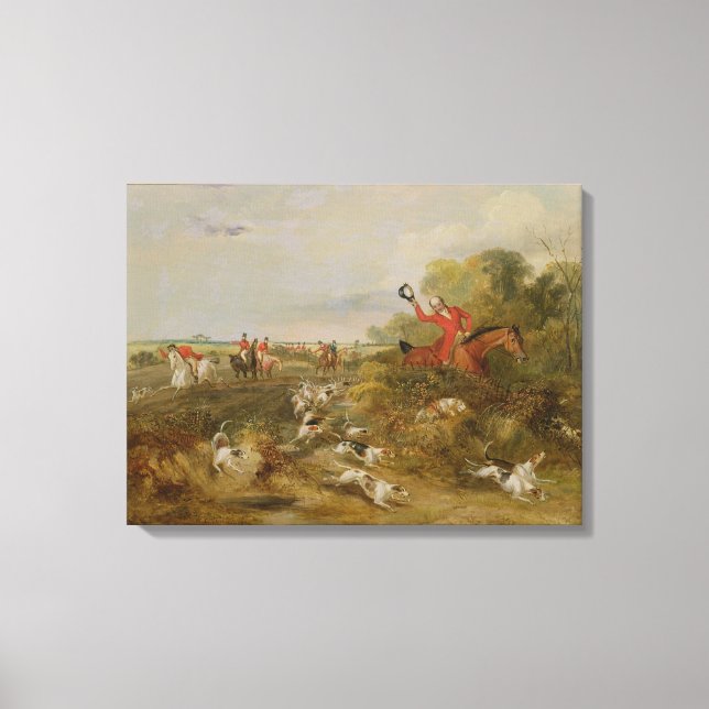 Lienzo Tapado sobre los Hounds, Salón del soltero, 1836 ( (Anverso)