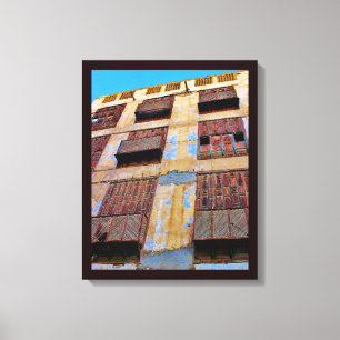 Lienzo Tapas de la ventana de madera