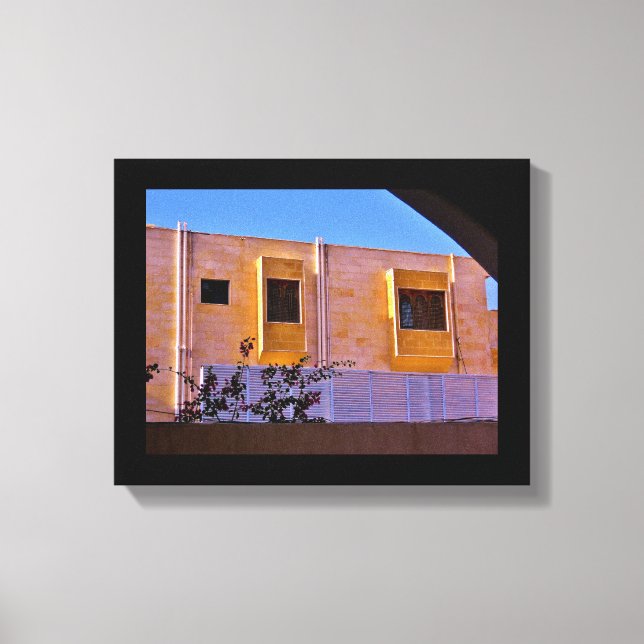 Lienzo Tapas de la ventana de madera (Anverso)