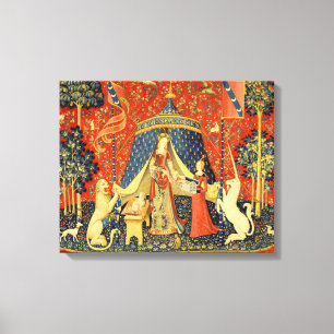 Lienzo Tapestries de Unicorn Lady Legend Medieval