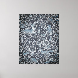 Lienzo Tapestry Look Large Blue White Woolland Animal Art