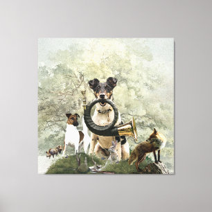 Lienzo Tapiz de Smooth Fox Terrier