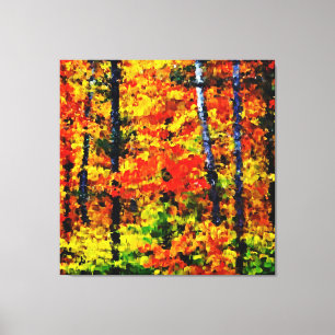 Lienzo Tarde de Otoño #2 - Pintura de tela envuelta