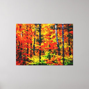 Lienzo Tarde de Otoño - Pintura de tela envuelta