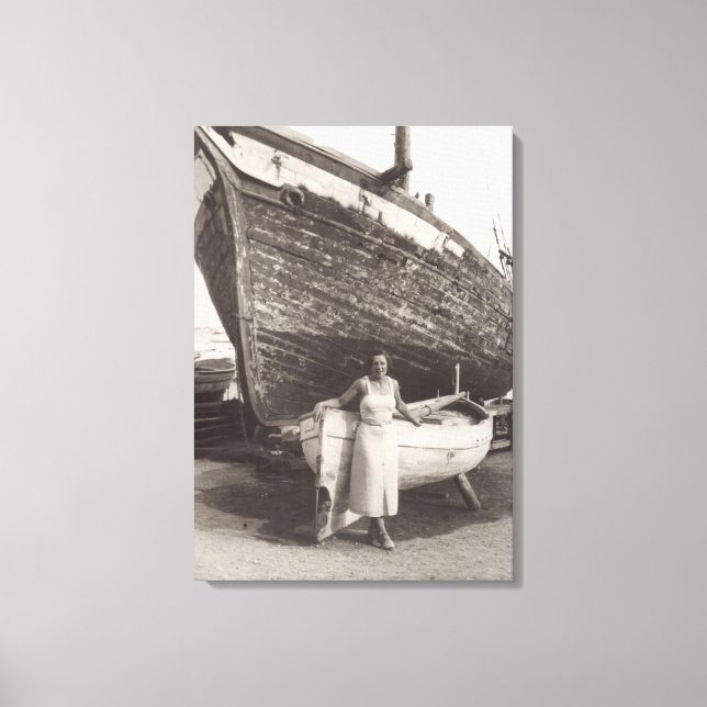 Lienzo Tarde en la Riviera Francesa de Cannes en los años (Anverso)