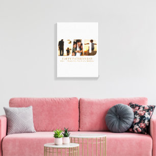 Lienzo Tarjeta de Colaje de Fotos Personalizadas para el