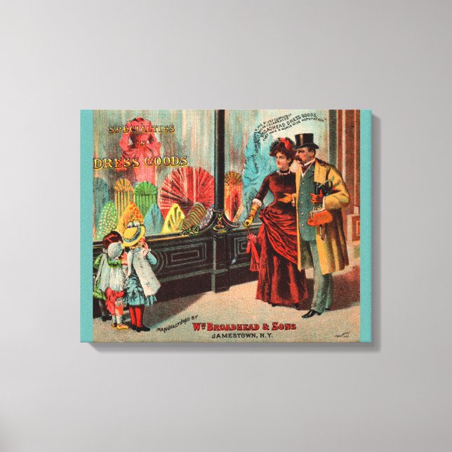 Lienzo tarjeta de comercio William Broadhead & Sons dress (Anverso)