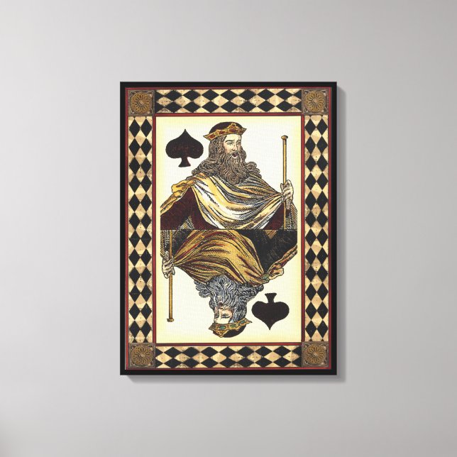 Lienzo Tarjeta de juego King of Spades por Vision Studio (Anverso)