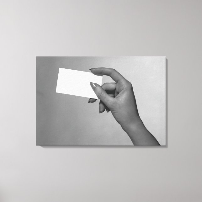 Lienzo Tarjeta de retención de mujeres (Anverso)