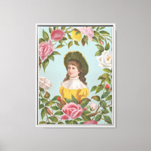 Lienzo Tarjeta de San Valentín alemana vintage kitsch, 18