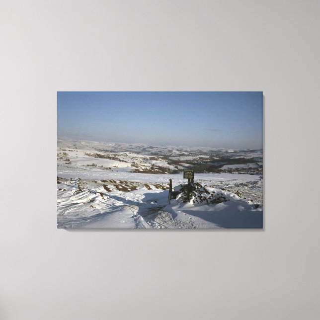 Lienzo Tarjeta de vacaciones Bowstonegate Winter Cheshire (Anverso)