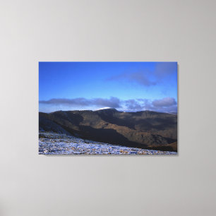 Lienzo Tarjeta de vacaciones de invierno de Helvellyn