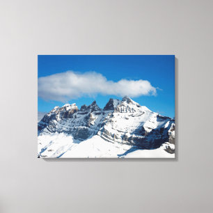 Lienzo Tarjeta de vacaciones Dents du Midi Swiss