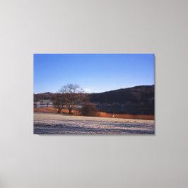 Lienzo Tarjeta de vacaciones Esthwiate Water Winter