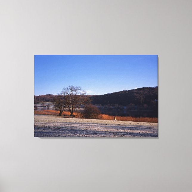 Lienzo Tarjeta de vacaciones Esthwiate Water Winter (Anverso)