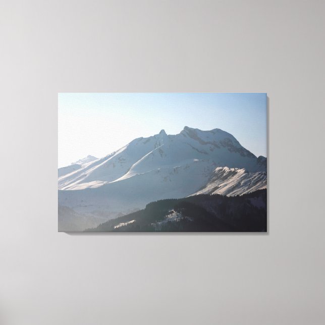 Lienzo Tarjeta de vacaciones Pointe Percee Morzin France (Anverso)