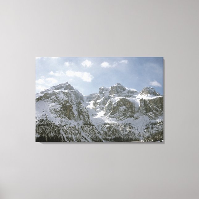 Lienzo Tarjeta de vacaciones Sella Gruppe y Val de Mesdi (Anverso)