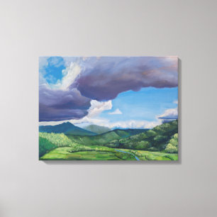 Lienzo Taro Fields Hanalei Hawaii Petróleo Pintura
